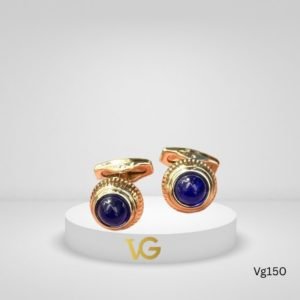 Verna ghabana Cufflinks Blue Gold