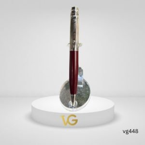 Verna ghabana Santos Pen Silver Burgundy