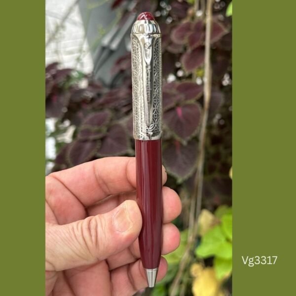 Verna ghabana Moroccan Pasha Pen Red Silver - Image 2