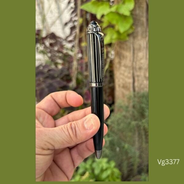 ⁦Verna ghabana Moroccan Pasha Black Striped Pen⁩ - الصورة ⁦2⁩