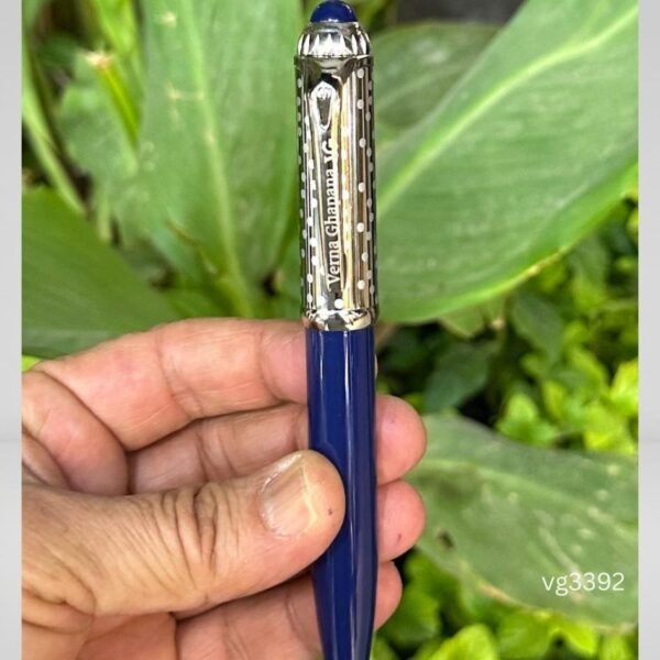 Verna ghabana black pen with silver cap - Image 2
