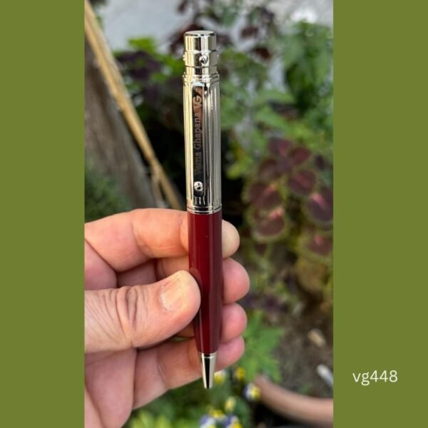 ⁦Verna ghabana Santos Pen Silver Burgundy⁩ - الصورة ⁦2⁩
